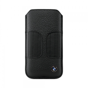  CG Mobile BMW Leather Sleeve Case Kidney Shape Black for iPhone 5/5S (BMPOP5LK)