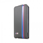 CG Mobile BMW Leather Flap Case Grey for iPhone 5/5S (BMFLP5MG)