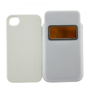  Capdase Smart Pocket Case ID Value Set Solid White/White for iPhone 4/4S (DPIH4S-V522)