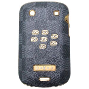  Louis Vuitton Square Hard with Swarovski Case Black/Grey for BlackBerry Bold 9900