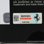 Ferrari Leather Flap Case FF Collection Black for iPhone 4/4S (FEFLIP4B)