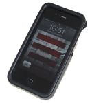 ION Carbon Fiber Leather Shell Black for iPhone 4 (i869-LBK002)