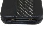 ION Carbon Fiber Leather Shell Black for iPhone 4 (i869-LBK002)