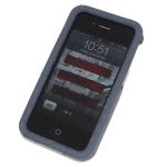 ION Carbon Fiber Velvet Shell Grey for iPhone 4 (i869- FGY001)