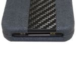 ION Carbon Fiber Velvet Shell Grey for iPhone 4 (i869- FGY001)