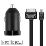 Incipio 1 Port Mini Auto Charger Black 2.1A for iPad/iPhone/iPod (INC-IP661)