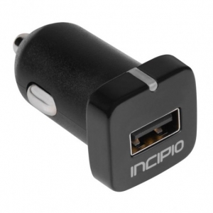  Incipio 1 Port Mini Auto Charger Black 1A for iPad/iPhone/iPod (INC-IP660)