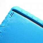 iPlastic Stand Case Kid Shell Blue for iPad2/3/4