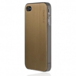 Incipio Metal Case with Polycarbonate Frame Le Deux Gold/Transl.Mercury for iPhone 4/4S (INC-IPH683)