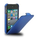 Melkco Leather Case Jacka Carbon Blue for iPhone 4/4S (APIPO4LCJT1BECF)