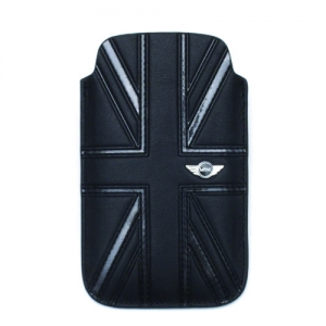  CG Mobile Mini Leather Sleeve Case Union Jack Black for iPhone 4/4S (MNPUIPUJBL)