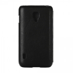 Melkco Leather Case Jacka Face Cover Book Black for LG Optimus L7 II Dual P715 (LGP715LCFB2BKLC)