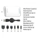 Mili Power Crystal 2000 mAh White for iPhone/iPod/Mobile (HB-A10)