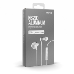 Nocs NS200 Aluminum iOS Earphones with Remote and Mic White (NS200-002)