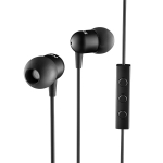 Nocs NS200 Aluminum iOS Earphones with Remote and Mic All Black (NS200-001)