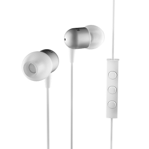  Nocs NS200 Aluminum Android Earphones with Remote and Mic White (NS200H-002)