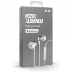 Nocs NS200 Aluminum Android Earphones with Remote and Mic White (NS200H-002)