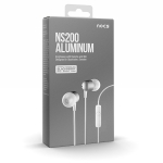 Nocs NS200 Aluminum Universal  Earphones with Remote and Mic White (NS200U-002)