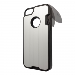 Metal Brushed Plastic Case with Universal Tool Card & Rescue Knife SILVER for iPhone 5/5S