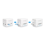 Capdase Power Travel Adapter BlockOne White (2.1 A) for iPhone/iPod/iPad mini/iPad (ADCB-T002)