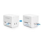 Capdase Power Travel Adapter BlockOne White (2.1 A) for iPhone/iPod/iPad mini/iPad (ADCB-T002)