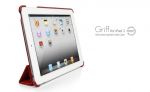 SGP Leather Case Griff Series Dante Red for iPad 2 (SGP07700)