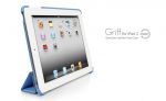 SGP Leather Case Griff Series Tender Blue for iPad 2 (SGP07696)