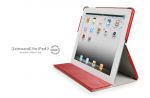 SGP Leather Case Leinwand Series Dante Red for iPad 2 (SGP07824)