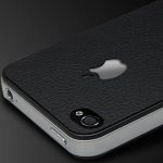 SGP Skin Guard Set Series Leather Black for iPhone 4/4S (SGP06769)