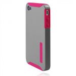 Incipio Silicrylic Hard Shell Case Pink/Silver for iPhone 4 (IPH-507)