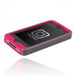 Incipio Silicrylic Hard Shell Case Pink/Silver for iPhone 4 (IPH-507)