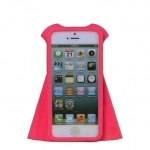 Moschino design Silicone Case Dress Red/White for iPhone 5/5S