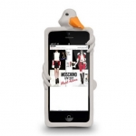 Moschino design Silicone Case Duck White for iPhone 5/5S