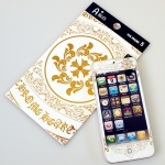 A+ Skin Chrome Hearts Gold/White for iPhone 5/5S