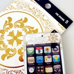 A+ Skin Chrome Hearts Gold/White for iPhone 5/5S