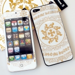 A+ Skin Chrome Hearts Gold/White for iPhone 5/5S