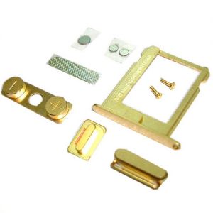  Button set iPhone 4 & SIM-card holder Gold /34/