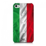 White Diamonds Flag Italy for iPhone 4/4S (1110FLA04)