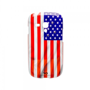  White Diamonds Flag USA for Samsung Galaxy S III mini i8190 (2220FLA06)