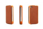 Yoobao Slim Leather Case Brown for iPhone 4