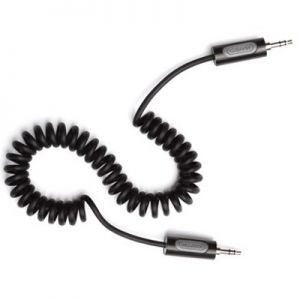  Griffin Auxiliary Audio Coiled Cable Black for iPad/iPhone/iPod (GC17055)