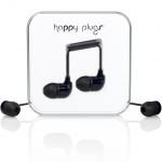 Happy Plugs Headphones In-Ear Black (7720)