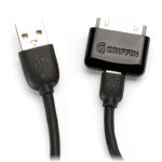 Griffin Charge&Sync Cable Kit Black for iPad/iPhone/iPod/Smartphone (GC17117)