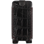 Dublon Leatherworks Leather Case Pantera Alligator Black for iPhone 4/4S (LC-0130)