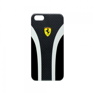  CG Mobile Ferrari Hard Case Scuderia Carbon Collection Black for iPhone 5/5S (FESCHCIP5CB)