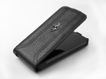 CG Mobile Ferrari Leather Flap Case FF Collection Black for iPhone 5/5S (FEFFFLP5BL)