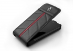 CG Mobile Ferrari Leather Flap Case California Collection Black/Red for iPhone 5/5S (FECFFL5B)