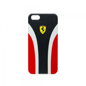  CG Mobile Ferrari Hard Case Scuderia Carbon Collection Red for iPhone 5 (FESCHCIP5CR)