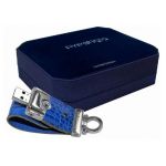 PRESTIGIO Leather Flash Drive NAND Flash 16Gb Blue Crocodile (PLDF16CRBLT3A)