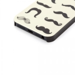 Griffin Mustachio Case Black/Ecu for iPhone 5 (GB35945)